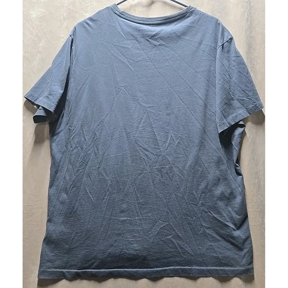 POLO Ralph Lauren T-Shirt Dark Gray Men XL Custom‎ Fit Silver Pony Single Stitch